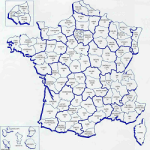 kaart frankrijk 